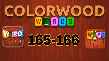 COLORWOOD WORDS Cryptogram level 165 166