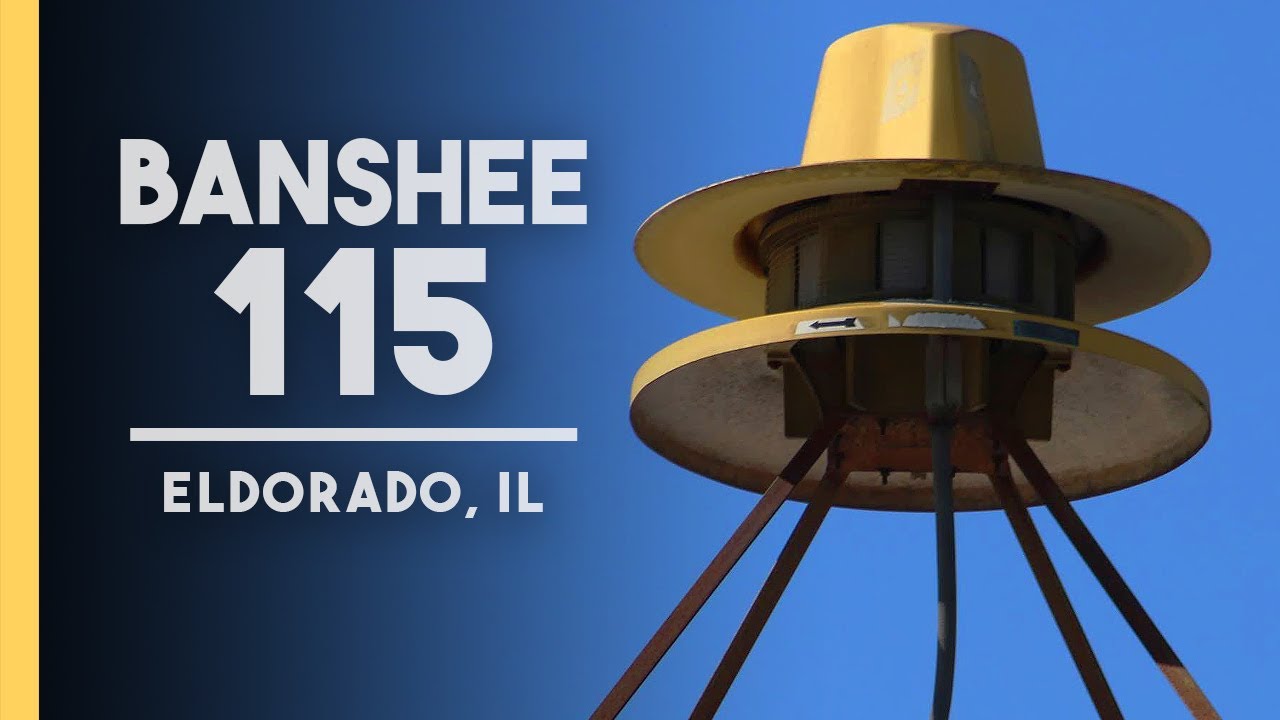 ACA Banshee 115 | Alert | Eldorado, IL (Illinois Statewide Tornado Drill 2018)