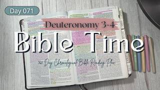 Bible Time | Day 071 | 365-Day Chronological Bible Reading Plan | Deuteronomy 3-4