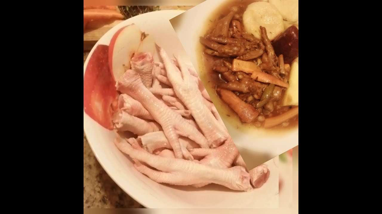 chickenfoot Unique J'can Brown Stewed Chicken foot with baked beans