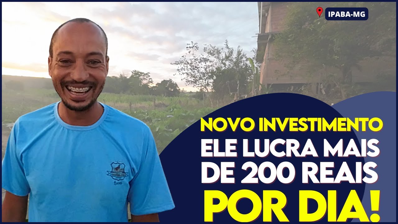 Além das codornas Como ELE está fazendo MAIS DE 200 REAIS por DIA com sua PLANTAÇÃO?