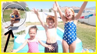 BEST summer BACKYARD POOL games for KIDS!! **2019 Kids Olympics**