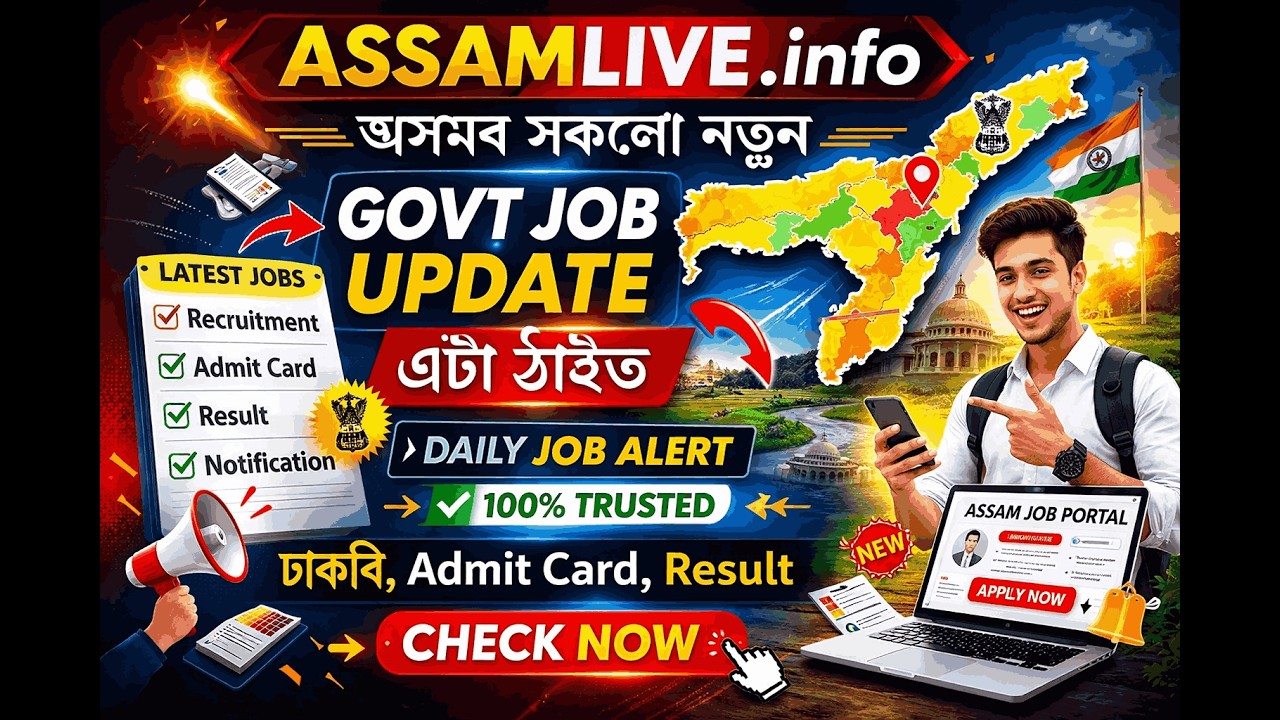AssamLive info Review  অসমৰ চাকৰিৰ নতুন খবৰ পোৱাৰ সৰ্বশ্ৰেষ্ঠ ৱেবছাইট