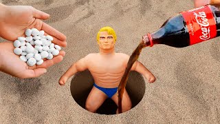 Coca Cola and Stretch Armstrong vs Mentos Underground!