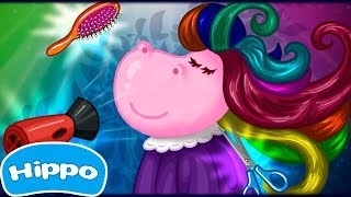 Hippo Hair Salon Fashion Games For Girls Cartoon Game For Kids