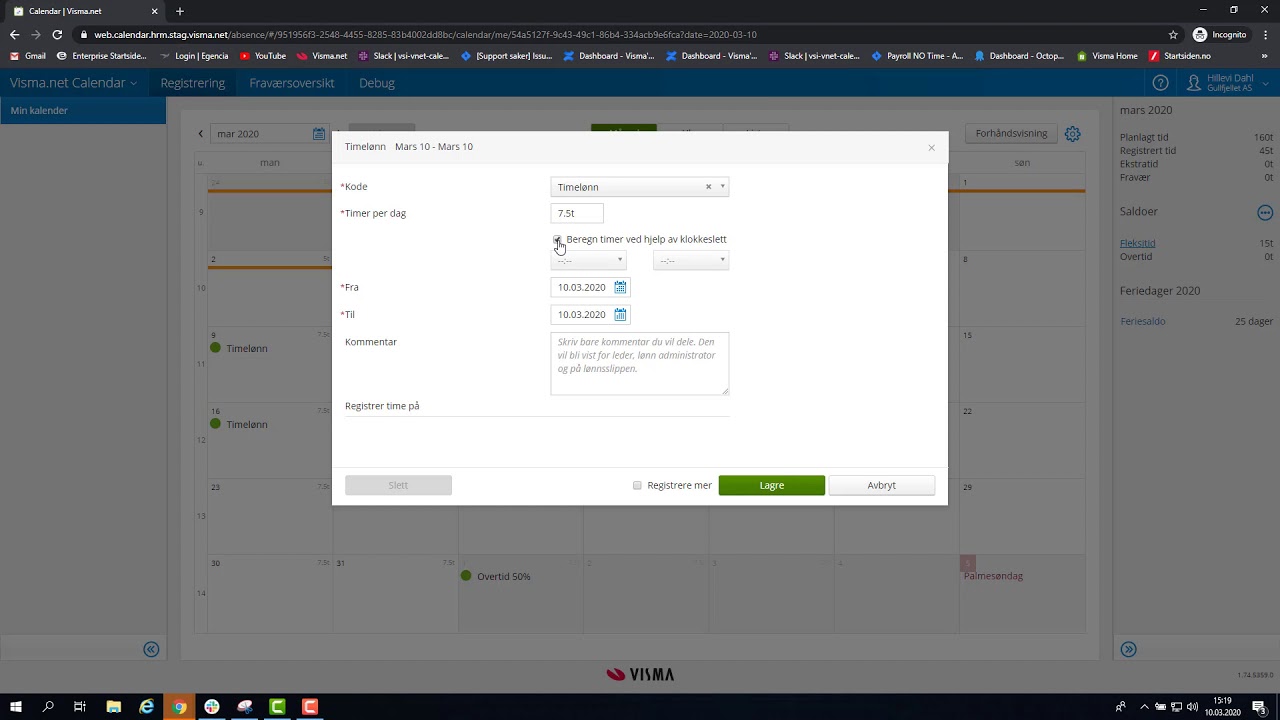 Slik registrerer du timelønn