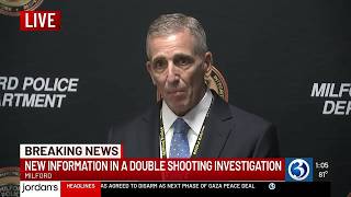 Milford police hold press conference on home invasion double shooting