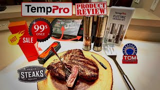 TempPro Product Review! Only $99 For TempSpike Plus, Salt and Pepper Grinders and BBQ Tool Set!