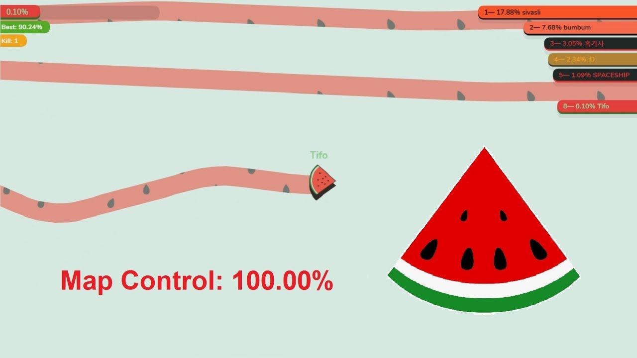 Paper.io 3 Map Control: 100.00%