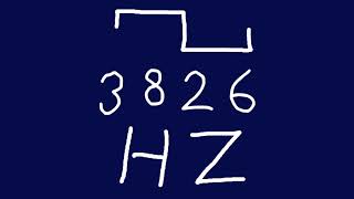 3826 hz square