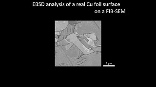 [Materials] EBSD analysis of a real Cu foil surface on a FIB-SEM