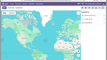 Odoo Sales Google Maps