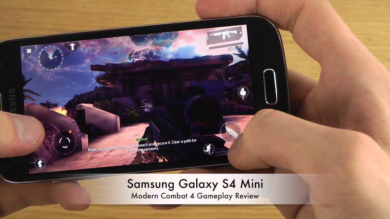 Modern Combat 4 Samsung Galaxy S4 Mini Gameplay Review