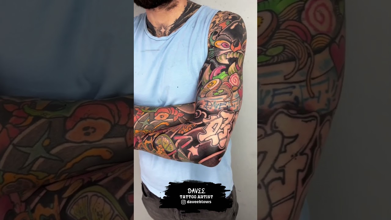 Full Sleeve Tattoo  by Dave Blows