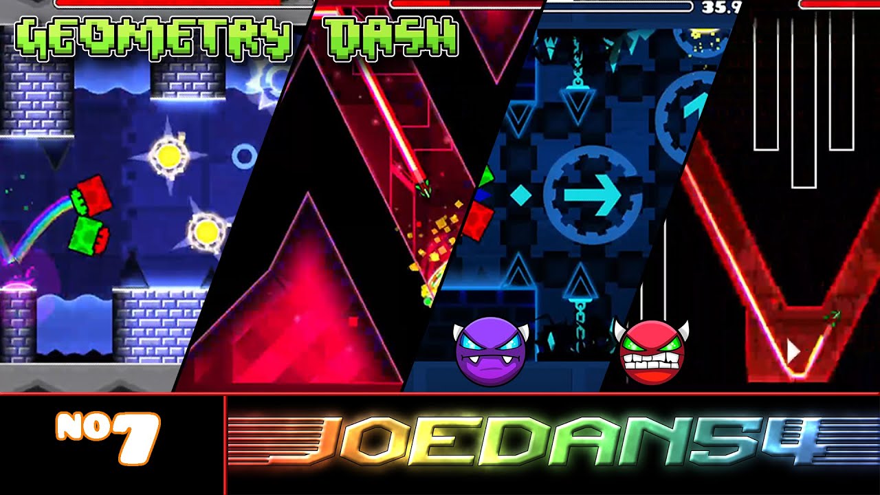 JoeDan54 - Geometry Dash Demon grinding #7 - YouTube