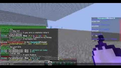 Video evidence of Dylan hacking || Minecraft Vanquish Prison PvP