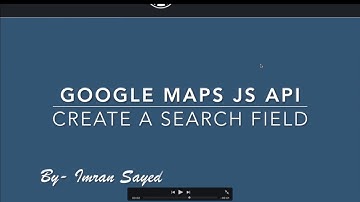 Google Maps JavaScript API Create Address Field Places