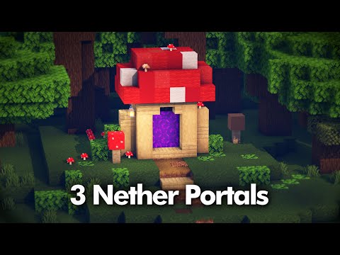 3 Nether Portal Designs | Minecraft Tutorial!
