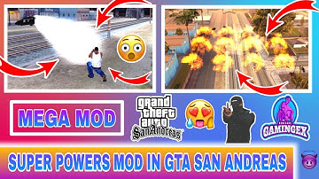 SUPER POWERS MOD IN GTA SAN ANDREAS CLEO CHEATS MEGA MOD