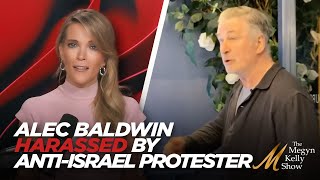 Alec Baldwin Harassed by Annoying Anti-Israel Protester, with Dave Aronberg and Mike Davis