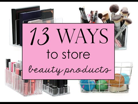 How to Organize Beauty Products: Storage for Hair Products and