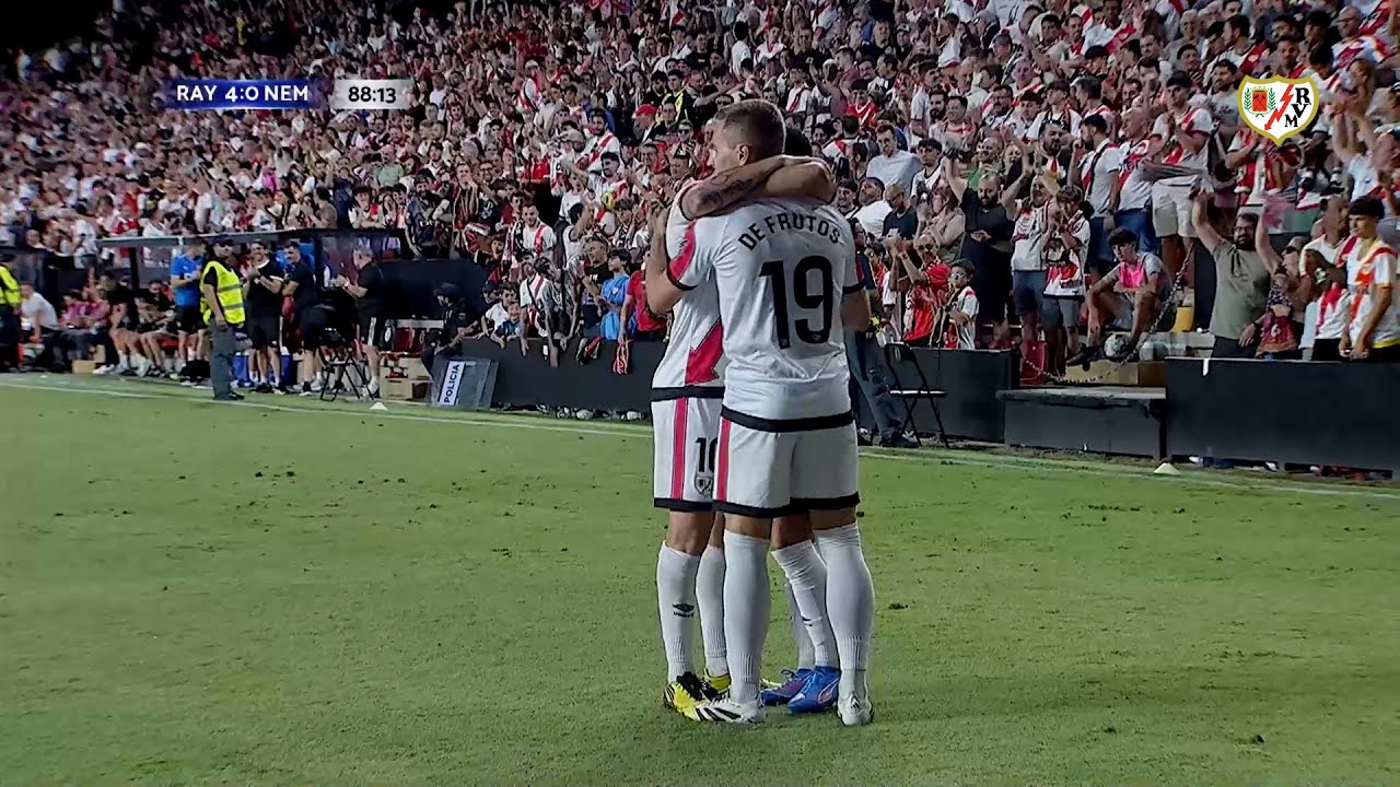 Resumen del Rayo Vallecano 4 - CF Neman Grodno 0