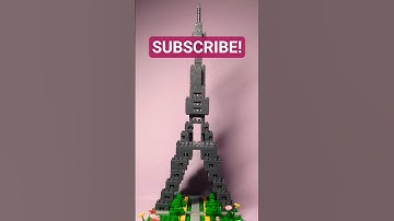 Building a mini-size LEGO Eiffel Tower! | #mbninjastudio #legoset #eiffeltower #legobuild