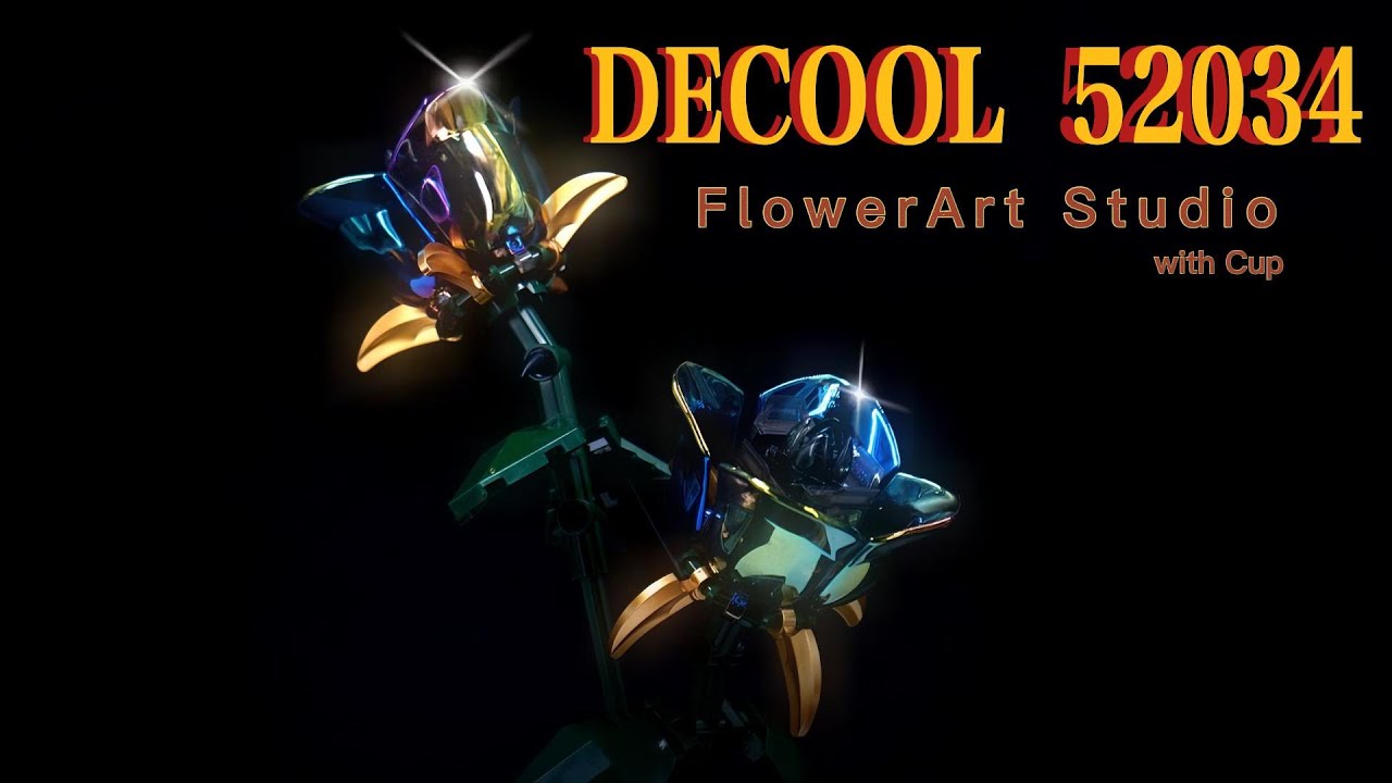 DECOOL 52034 FlowerArt Studio with Cup - YouTube