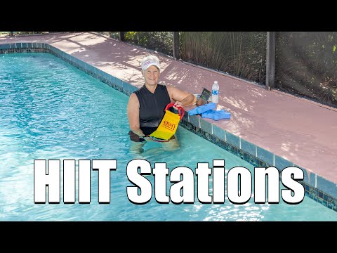 HIIT Stations Aqua Fitness Circuit Workout