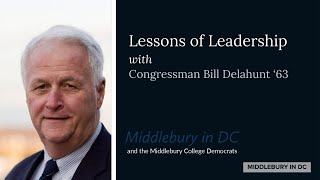 Lessons of Leadership with Congressman Bill Delahunt, D-MA