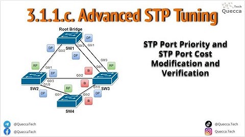 3.1.1.c Advanced STP Tuning - STP Port Priority and Port Cost Configuration and Verification Example