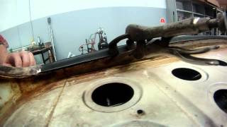 Rare Spares Holden HK Monaro Rear Window Panel Fitment Demonstration