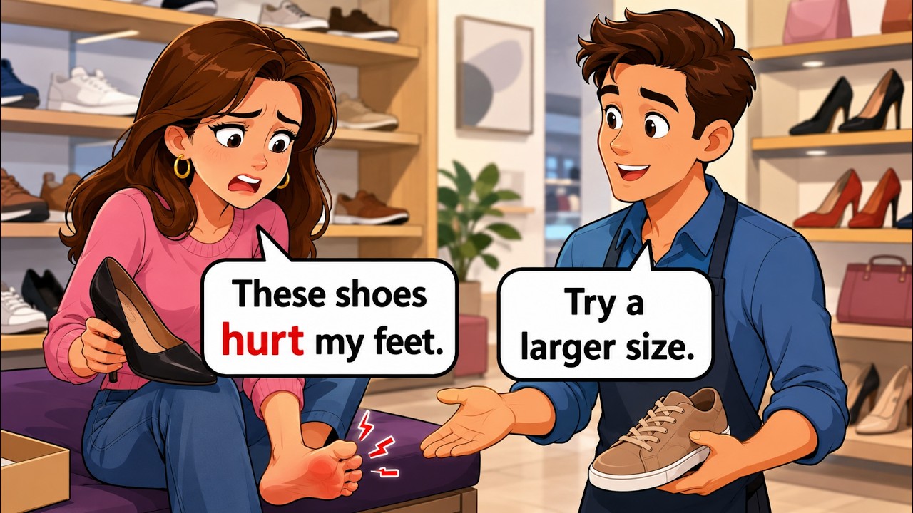 Customer Service Dialogue: Returning Shoes Due to Fit Issues
