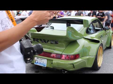 RWB Porsches at Caffeine & Octane in Atlanta 09-06-2015