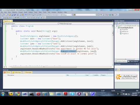 The WeakEventManager Class in C#