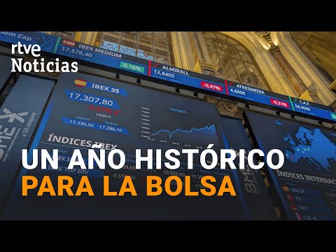 La BOLSA ESPAÑOLA cierra 2025 con la SEGUNDA MAYOR SUBIDA de su HISTORIA | RTVE Noticas