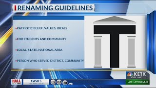 Tyler ISD school board approves renaming policy for high schools, outlines timeline for submissions