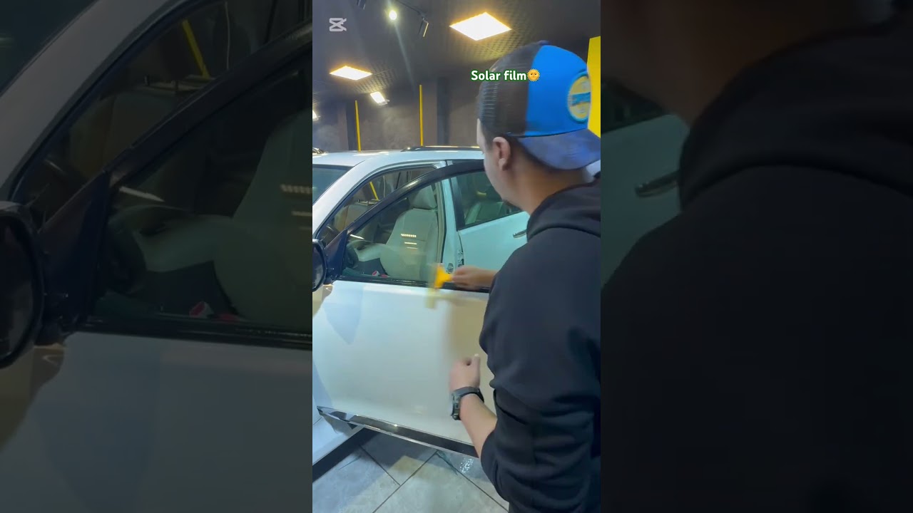 Solar film installation 