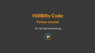 15. String Formatting - فرمت دهی استرینگها