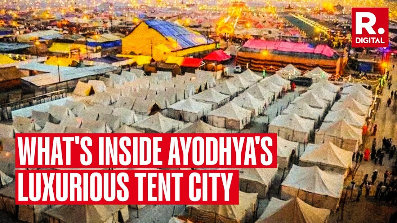 Watch what's inside luxurious tent city in Ayodhya ahead of Ram Mandir ...
