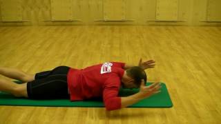 Prone Shoulder Press from Floor