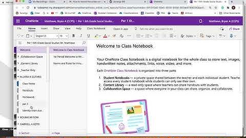 How to access and submit homework on class notebook