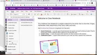 How to access and submit homework on class notebook