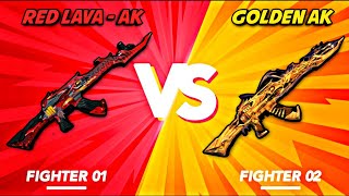 Red ak (lava) vs Golden ak | free fire - Unicorn's rage incubator screenshot 3
