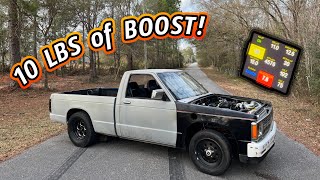 Finally made BOOST! Turbo LS S10 fights us… But we’re moving in the right direction!