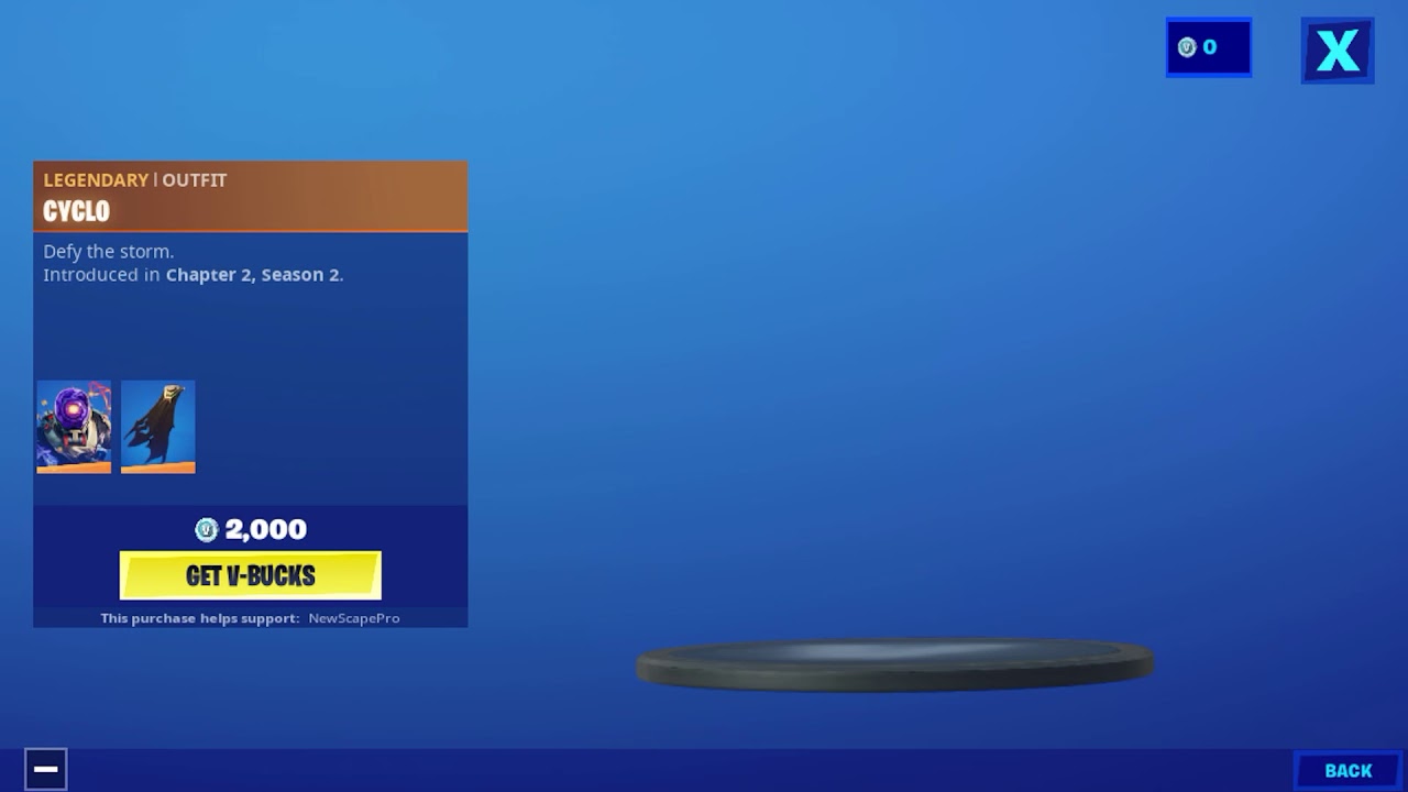 Fortnite item shop, June 14th 2020, new cyclo skin!