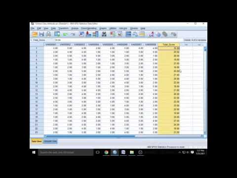 How To Compute Total Scale Scores By Combining Variables In SPSS