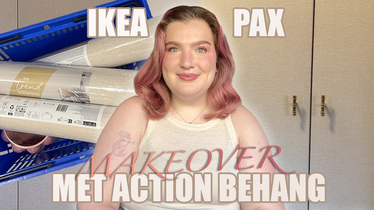 Hoe ga ik mezelf weer bij elkaar rapen? IKEA PAX kasten make-over met Action behang! | Vera Camilla
