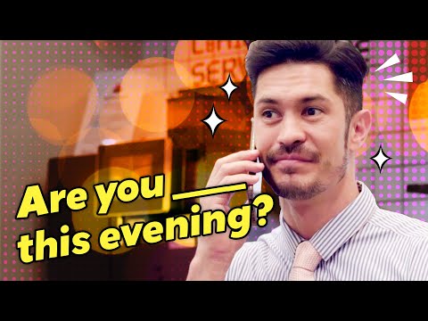 Are you ___ this evening?  Anderson calls his girlfriend #12 - Are you ___ this evening?  Anderson calls his girlfriend #12