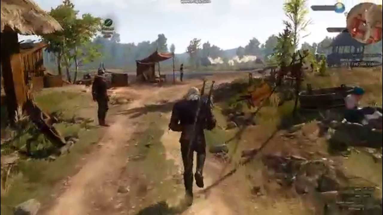 Playing witcher 3 on the HD 6770 (slightly OC)